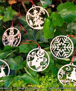 Esferas de Navidad - Terciado