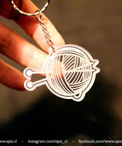 Llavero ovillo de lana