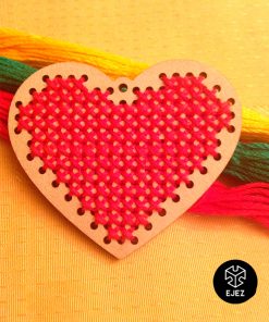 Base para Bordar Madera – Corazón