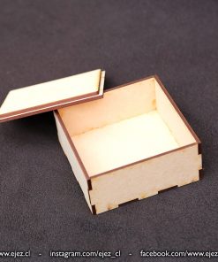 Alternative view of Caja para decorar - 10x10cm alto 4cm