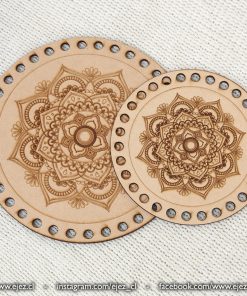 Alternative view of Base para trapillo - Grabado mandala de 15 y 20cm Diámetro
