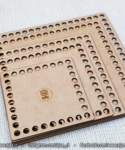 Alternative view of Bases para trapillo - Cuadrado - Pack con 5 tamaños