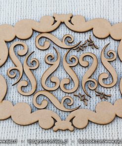 Alternative view of Marco ornamental para armar