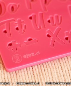 Alternative view of Set Marcadores de Letras Acrílico Rosado