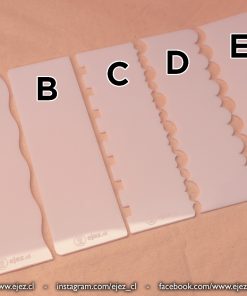 Alternative view of Scrapers de Acrílico Blanco 22x7cm