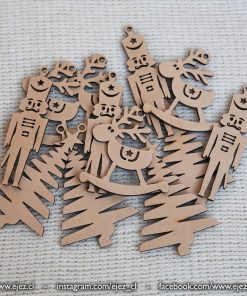 Pack de adornos navideños - Personajes Navideños