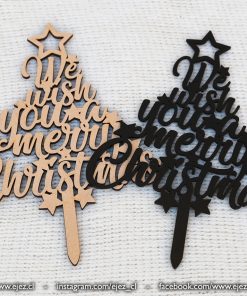 Alternative view of Topper - Arbolito Navideño Merry Christmas