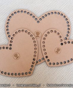 Bases para trapillo – Corazón – Todos los tamaños