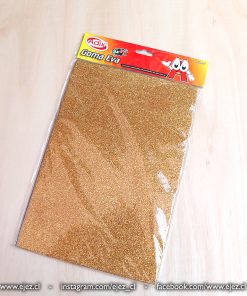 Alternative view of Lámina Goma Eva Glitter ADIX - Dorado / Plateado / Morado