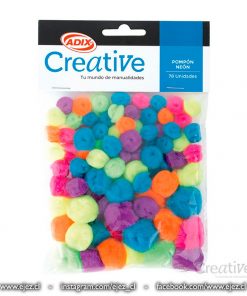 Pompón Neón 78u Surtido CREATIVE