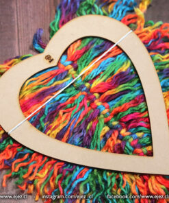 Alternative view of Macramé - Molde Corazón