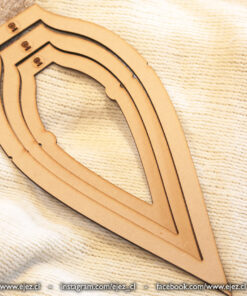 Macramé - Molde Hoja Cherry