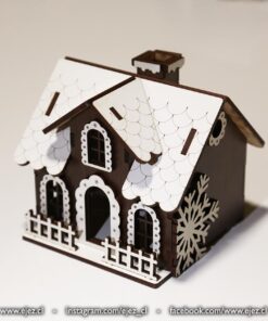 Casita navideña 3D- Modelo 02
