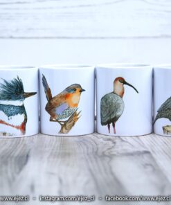 Colección Aves Nativas de Chile - Pack 4 Tazas 11 oz