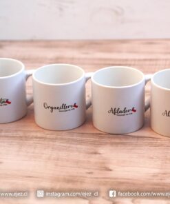 Alternative view of Personajes Típicos de Chile: Florista - Organillero - Afilador - Alfarera - Pack 4 Tazas 6 oz