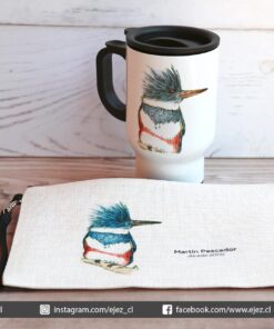 Alternative view of Kit de Viaje Aves de Chile: Mug Térmico + Neceser / Martín Pescador