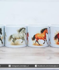 Colección Ecuestre con Alma Chilena - Pack 4 Tazas para Café 6 oz
