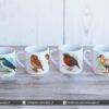 Colección Aves de Chile - Pack D - Golondrina - Chuncho - Bandurria - Loica - Pack 4 Tazas para Café 6 oz